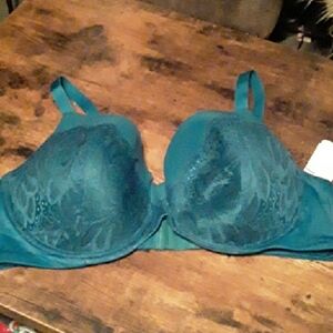 NWT Auden Teal Lace 44DD Gorgeous & Sexy Padded underwire Stunning Bra